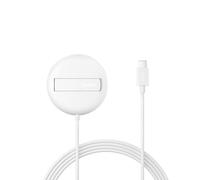 Belkin Station de Charge sans Fil (15 W, certifié Qi2 et Compatible MagSafe, pour Tous Les modèles de l'iPhone 16, du Samsung Galaxy S25, pour Les AirPods, etc., sans Adaptateur Secteur, Blanc)