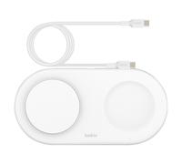Belkin Station de Charge2 Magnétique Double Base Sans fil 15W Blanc