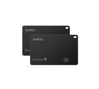 Belkin SureFind Carte, Tracker, Pack De 2, Apple Find My & Google Find Hub | Dispositif De Géolocalisation, Bluetooth 5.3, 1,8 mm, Indice D'Étanchéité IP68, Alerte 81 dB, Autonomie De 3 ans