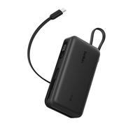 Belkin UltraCharge Batterie Externe 10000mAh PD 45 W, Câble Et Écran Intégrés, Chargeur Portable Rapide USB-C, Power Bank pour iPhone, iPad, Galaxy, Pixel, MacBook Air, Etc., Noir