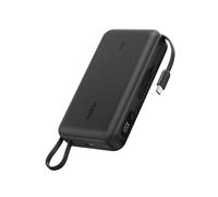 Belkin UltraCharge Batterie Externe 20000mAh PD 45 W, Câble Et Écran Intégrés, Chargeur Portable Rapide USB-C, Power Bank pour iPhone, iPad, Galaxy, Pixel, MacBook Air, Etc., Noir
