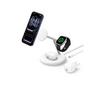 Belkin UltraCharge Station 3-en-1 avec Qi2, 25 W - Blanc