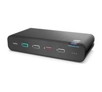Belkin Universal Secure Dual-Head - 2ème génération - commutateur écran-clavier-souris/audio - 4 x KVM / audio - 1 utilisateur local - de bureau - Conformité TAA