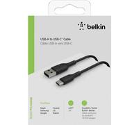 Belkin USB-C cable | Male | 4-pin USB Type A | Male | Black | 24-pin USB-C | 2 m | Chargement et synchronisation | Compatible avec Samsung Galaxy Note10, Note10+, S10, S10+, S10e, Google Pixel 4,