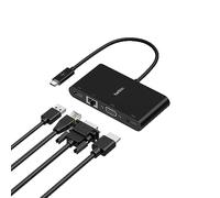 Belkin Adaptateur multiport CONNECT USB-C – VGA, HDMI, 1GbE