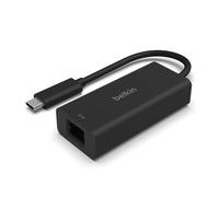 Belkin Adaptateur USB-C vers Ethernet (2,5 Gbit/s, Certification USB-If, Thunderbolt 3 et 4, Compatible avec MacBook Pro/Air, iPad Pro, XPS, Surface, Autres appareils USB-C)