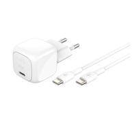 Belkin Adaptateur secteur BOOST CHARGE – compact – USB-C 24 pin – 30 Watt – avec câble USB-C (1 m)