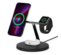 Belkin WIZ017vfBK Casques, Smartphone, Smartwatch Noir Secteur Recharge sans fil Charge rapide Intérieure