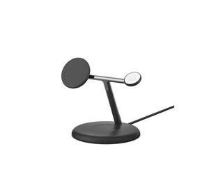 Belkin WIZ023VFBK Chargeur USB Intérieur Noir pour Smartphone, Smartwatch, Écouteurs - Recharge sans Fil - Compatible iPhone 15/14/13/12, Apple Watch, AirPods - 3 Appareils