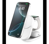 Belkin WIZ037KQWH - Chargeur Secteur Qi2 25W, USB-C 45W, Recharge Rapide Ultra Charge, Blanc, Câble USB-C 1.5m, pour Smartphone, Smartwatch, Casque