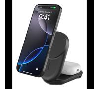 Belkin WIZ039KQBK - Chargeur Intérieur Qi2 25W Noir, USB-C 45W, Charge Rapide, Câble 1.5m, pour Smartphone, Smartwatch, Casque, Fitness Tracker