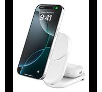 Belkin WIZ039KQWH : Chargeur Intérieur Qi2 25W, USB-C 45W, Recharge Rapide Ultra Charge, Câble 1.5m, Blanc, pour Smartphone, Smartwatch, Casque, Fitness tracker