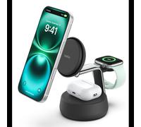 Belkin Qi2 Fitness tracker, Casques, Smartphone, Smartwatch Noir USB Recharge sans fil Charge rapide Intérieure