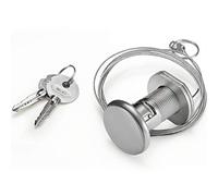 Belko BKEL-ELOCK Actionneur de porte de garage avec serrure, pour portes de garage sans entrée séparée, ouverture possible de l'extérieur, câble en acier de 1,9 m, avec 2 clés