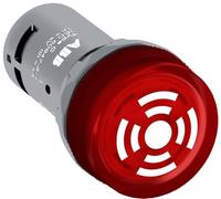 Bell 22mm 80dB 24V AC/DC avec LED rouge CB1-610R 1SFA619600R6101