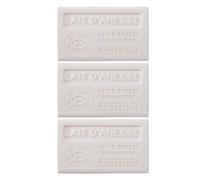 BELL’ÂNESSE EN PROVENCE - Savon au Lait d’Ânesse Bio - Lot de 3 Savons Solides de 125 g - Label Provence Nature - Idée Cadeau Bien-Être
