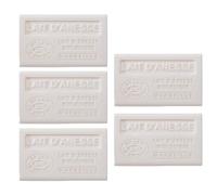 Bell Ânesse Provence Savon Rectangulaire au Lait d’Ânesse Bio - Nettoyant Doux & Hydratant - Peaux Sensibles - Lot de 5 - Made in France