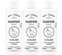 Bell Ânesse Provence Shampoing au Lait d’Ânesse Bio - Soin Doux & Hydratant - Tous Types de Cheveux - Lot de 3 - Made in France