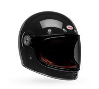 Bell Bullitt GT Solid ECE Casque Moto Bien Ventilé, Nouveau Joint D'étanchéité, Visière sans Outil, Confort Intérieur Amélioré pour Passionnés De Route, Couleur : Black, Taille : XS