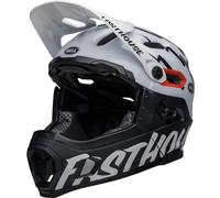 BELL Casco Super DH SPHR MTGL WH/BK FH 58/62 L 22 Unisex-Adult, Black, L (58-62 cm)