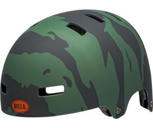 Bell Casque de vélo Unisexe Jeunesse Span Vert Mat/Orange, XS
