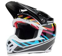 BELL Casque Moto 9S Flex Drift Noir/Multi S ECE6