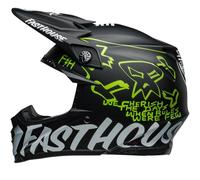 Bell Moto-9S Flex Fasthouse MC Core, casque à croix XL Mat Noir/Blanc/Jaune Mat Noir/Blanc/Jaune