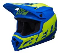 BELL Casque moto MX-9 MIPS Disrupt Matte Classic Blue / Hi-Viz Yellow 2023 L