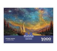 Bell Ciel de Nuit Puzzle De 1000 Pièces pour Adultes Et Enfants À Partir De 12 Ans Jeu De Patience Et De Réflexion De Qualité Supérieure Décoration De La Maison 70x50cm/1000pcs
