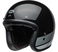 Bell Custom 500 Apex Casque jet, noir-gris, taille M pour homme