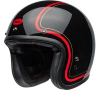 Bell Custom 500 Chief Casque jet, noir-rouge, taille XL pour homme