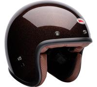 Bell Custom 500 Flake Casque à réaction, Brun foncé, Taille XL (61/62)