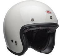 Bell Custom 500 Solid ECE - Casque Moto homologué ECE 22.06 - Casque Vintage - Casque en Fibre de Verre - Rembourrage Ionic+ - Coque en Fibre de Verre - Doublure Confort - Vintage White, Taille: S