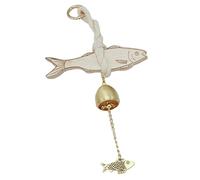 Bell des commerçants rustiques - carillon de porte en bois, alerte décorative | Installer Fish Design Bell For Apartment Dorm Cafe Studio Studio Room Bureau de vente au détail DÉCOR HOME ACCESS