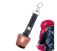 Bell d'ours Fort - Cloche de Protection de la randonnée, Appareil Effrayant du klaxon à air | Équipement de sécurité de Camping en Cuir de Cuir PU, Accessoire rétro de randonnée pour Les Grimpeurs et
