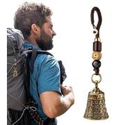 Bell en Extérieur - Porte-clés De Cloche De La Main 20g, Écritures Bouddhistes Repoussant Bell | Pendentif en Laiton, Accessoire De Charme À Son Fort, Cloche De Style Vintage Classique pour La