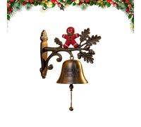 Bell for Door Opening, Christmas Welcome Doorbell, Decorative Wind Chimes for Shop, Farmhouse, Kitchen, Garden, Holiday, Classroom, Offices, Church, Hotel, Entryway and Festive Seasons, 7.09 inches