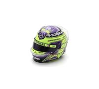 F1 Mini Racing Casque Lewis Hamilton 2024 British GP Victory Échelle 1/5 avec vitrine, Violet/Vert