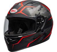 Bell HELMET QUALIFIER STEALTH CAMO MATTE BLACK/RED XL