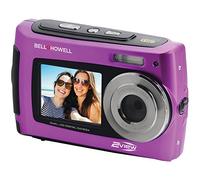 Bell+Howell 2VIEW 2VIEW18-P Caméra vidéo et numérique sous-marine HD double écran étanche jusqu'à 3 m 2,7" Violet