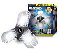 Bell + Howell TRI Burst éclairage haute intensité avec ampoule de 144 LED, éclairage à triple panneau multidirectionnel pour intérieur et extérieur ...