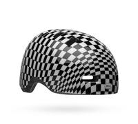 Bell Lil Ripper Checkers Ce Casque Enfant Sécurisé Et Stylé, Deux Tailles De Coque, Ajustement Personnalisé, Boucle sans Pincement, Motifs Amusants, Couleur : Black/White, Taille : UC