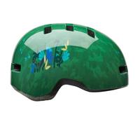 Bell Lil Ripper Dinoden Ce Casque Vélo Enfant Sécurisé Et Stylé, Ajustement Personnalisé, Boucle sans Pincement, Motifs Amusants, Deux Tailles De Coque, Couleur : Green, Taille : UT