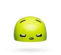 Bell Lil Ripper Solid Ce Casque Enfant, Protection Légendaire, Graphismes Amusants, Bien Ventilé, Ajustement Réglable, Confort Optimal, Couleur : Hi Viz Yellow, Taille : UT