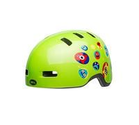 Bell Lil Ripper Solid Ce Casque Enfant, Protection Légendaire, Graphismes Amusants, Bien Ventilé, Ajustement Réglable, Confort Optimal, Couleur : Hi Viz Yellow, Taille : UC