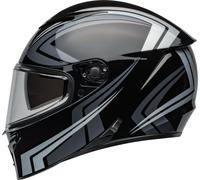 Bell Lithium Jetstream Casque, noir-argent, taille M pour homme