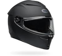 Bell Lithium MIPS Solid ECE - Casque Moto homologué ECE 22.06 - MIPS - Casque avec visière Solaire - EPS Multi-densité - ClickRelease V2 - 3 Tailles de Coque - Noir Mat, Taille: L