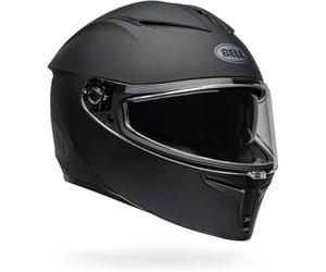 Bell Lithium MIPS Solid ECE - Casque Moto homologué ECE 22.06 - MIPS - Casque avec visière Solaire - EPS Multi-densité - ClickRelease V2 - 3 Coques - Noir Mat, Taille: M