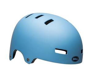 Bell - Local Solid CE Casques - Adulte Unisexe - équipement de Protection, Casque vélo, Casque BMX, Casque de Protection BMX, Bleu Mat, L