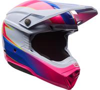 Bell Moto-10 MIPS Falcon Casque de motocross, Blanc/Rose, Taille XXL (61/62)